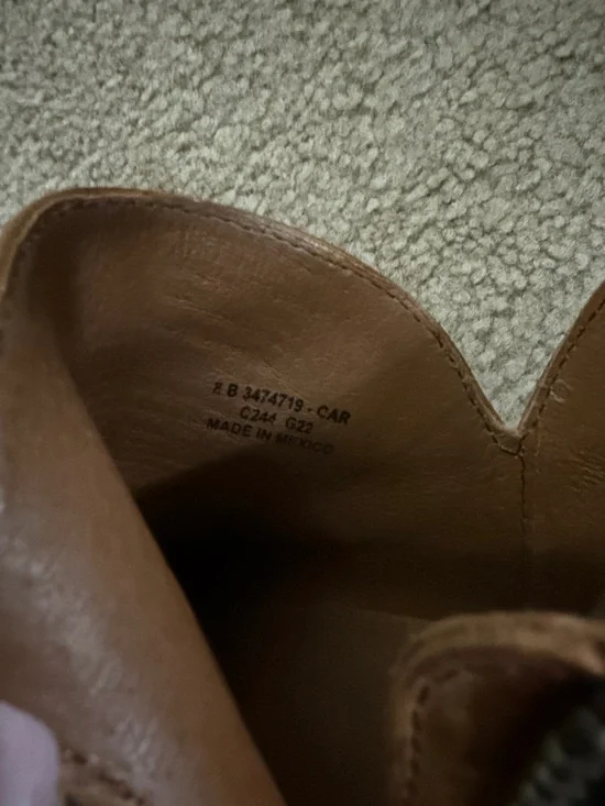 Frye Tan Leather Boots with Buckle Detail - Picture 3 of 5